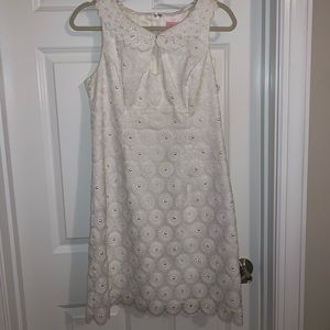 Lilly Pulitzer white pearl dress